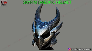 skyrim daedric helmet -the elder scrolls masks ornamental cosplay mask daeric costume accessories games toys game 3d print model - Mito3D