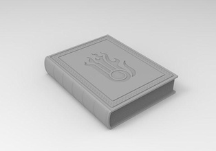 skyrim destruction spell tome box drawer book fantasy elder scroll mage container games toys 3d print model - Mito3D