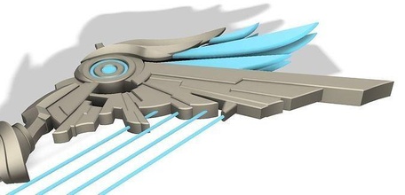 verso cielo arpa stl file genshin impatto cosplay cosplayer puntello oggetti scena replica arma armi arco venti giochi passatempo fai 3d print model - Mito3D