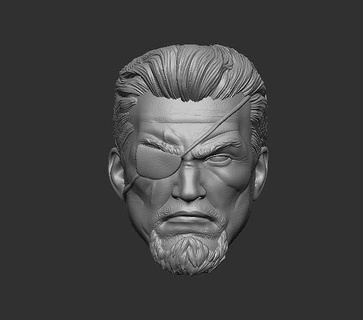 slade - headsculpt action figures toy toys games game character accessories figure printable 3dprint figurine 3d print model - Mito3D