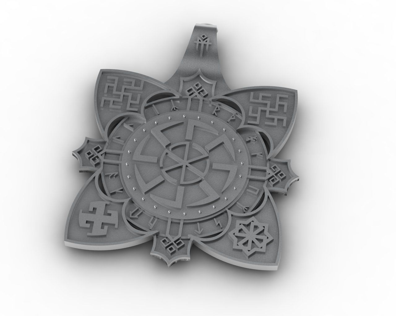 slavic symbol stl file jewelry gold cad silver pendants 3D print model - Mito3D