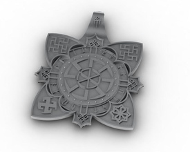 Slav sembolü stl dosyası takı sembol dosya altın cad Gümüş kolye 3d print model - Mito3D