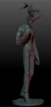 slenderman skullman a arte crânio homem fi cha figura pessoa imprimir esculturas 3d print model - Mito3D