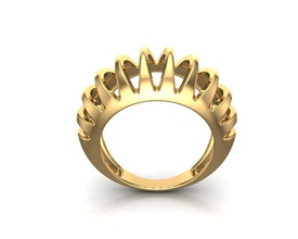 fette modello di anello gioielli oro la sterlina argento moda gioiello fidanzamento stampabile matrimonio disco platino brillante diamanti gemma e bellezza giro anelli 3d print model - Mito3D