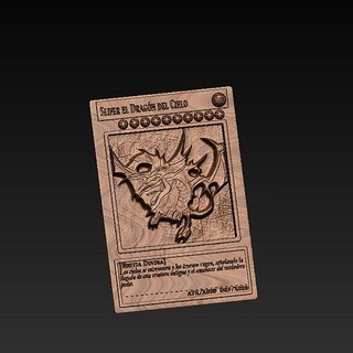 Slifer el Drachen del Himmel Papier Yugioh Karte Anime retro Kunst Dios ägyptisch Obelisco Tier göttliche Bestie Karten Spiele Spielzeuge 3d print model - Mito3D