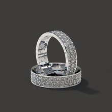 sottile brillante squillare diamante zircone zirconia cubo tosheraite gioielleria Fidanzamento nozze oro tiffany solitario platino gemma pietra preziosa pietre preziose zaffiro citrino infinito anelli 3d print model - Mito3D
