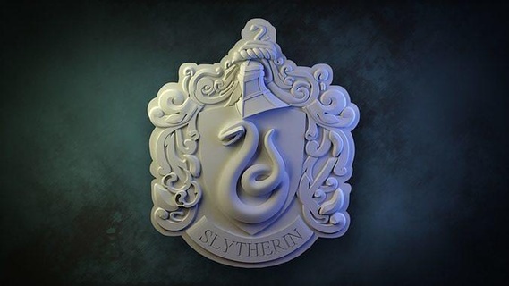 slytherin house crest harry potter hogwarts snape severus 3d print snake wand stand art signs logos ravenclaw gryffindor hufflepuff 3d print model - Mito3D