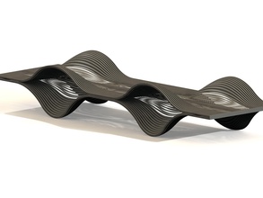small architectural form muscle bench architect futuristic architecture design art sculptures 3d print model - Mito3D