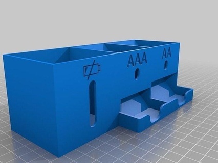 klein Batterie Spender Halter Unterstützung Design DIY Dekoration Innere Büro Hobby Dekor Möbel Gadgets Haus architektonisch mechanisch Teile 3d print model - Mito3D