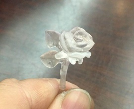 petits mais bijoux rose roses de la fleur smaii belle pendentifs 3d print model - Mito3D