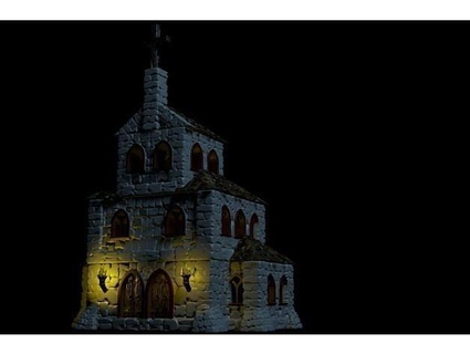 small church tabletop terrain 3dprintable building medieval dungeons dragons stone wargame town gothic miniatures architecture village wargaming design fantasy game games toys board 3d print model - Mito3D