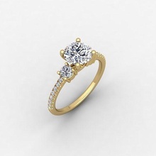 petit engagement bague rendre bijou gemme mariage bijoux diamant imprimable or engagem mode sterling blanc brillant solitaire beauté anneaux pendentifs 3d print model - Mito3D