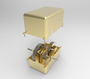 piccolo riduttore meccanico ingegneria velocità energia 3d scienza macchina industriale parte Ingranaggio stampa design attrezzo scatola veicolo motore trasmissione 3d print model - Mito3D