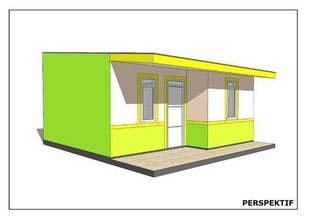 small house building architecture exterior village 3d print model - Mito3D