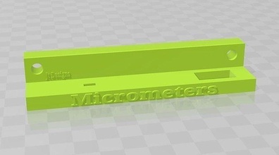 küçük mikrometre raf iş masa depolama düzenlemek organizasyon bank kaymak ölçüm araç odun metal plastik denge yatay hobi kendin yap el araçlar 3d print model - Mito3D