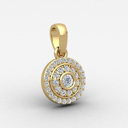 pequeno pendente 3dm render jóia gema noivado casamento jóias diamante imprimível anel ouro joalheria engagem moda esterlina branco brilhante solitário beleza argolas pingentes 3D print model - Mito3D