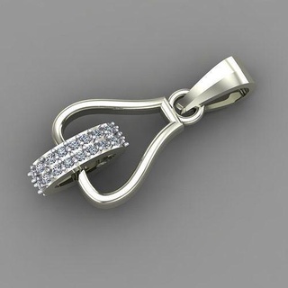 pequeña pendiente oro medallón colgante collar joyeria platino plata diamante diamantes imprimible Boda nupcial joyería joya colgantes 3d print model - Mito3D