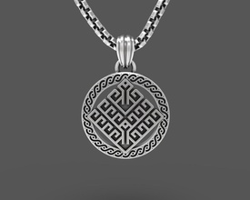 küçük yggdrasil süs kolye takı borre viking pagan mitoloji eski doğa ağaç hayat altın Gümüş platin çekicilik madalyon sız biblo stil 3d print model - Mito3D