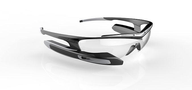 smart science fiction glasses 3dmodels design cyber sci fi hobby diy electronics 3d print model - Mito3D