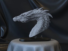 smaug dragon hobbit reptile créature mythologie bête monstre fantaisie fictif lézard légende donjon personnage art sculptures 3d print model - Mito3D