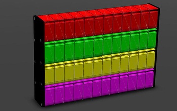 smd componenti striscia organizzatori plastica 3d elettronica mobilia passatempo fai 3d print model - Mito3D