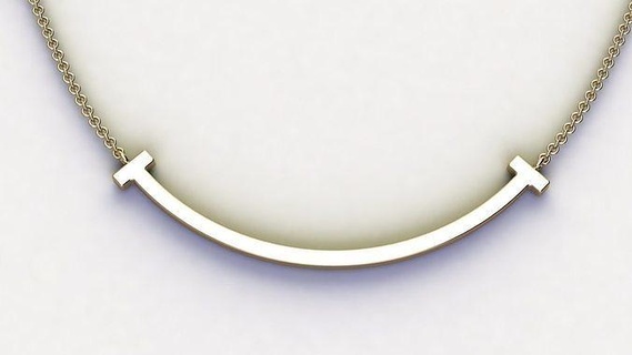 Sorridi pendente collana gioielleria gioiello gioielliere ciondoli stampabile oro argento tiffany collane design moda bellezza 3d print model - Mito3D