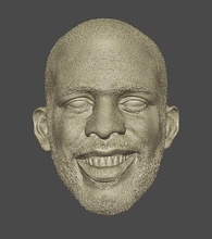 sorridente cp3 cabeça esculpir nba basquetebol vespas escala passatempo faça sóis 3d print model - Mito3D