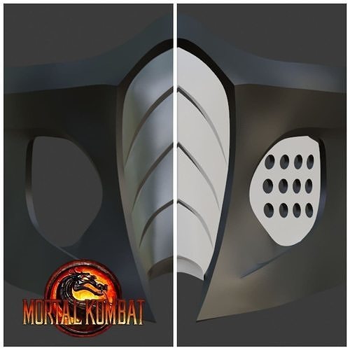 Fumo maschera mortale kombat 9 scorpione sub zero rettile novizio saibot Ermac casco cosplay mk11 mkx mk9 moda 3D print model - Mito3D