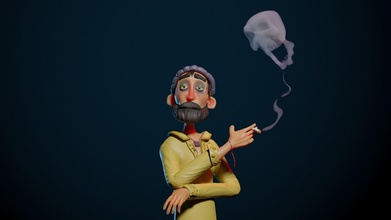 sigara içmek öldürür karakter dijital şekil vermek heykel i̇leti katil tasarım sarhoş hippi kafatası stilize kafatasları oyunlar oyuncaklar oyun 3d print model - Mito3D