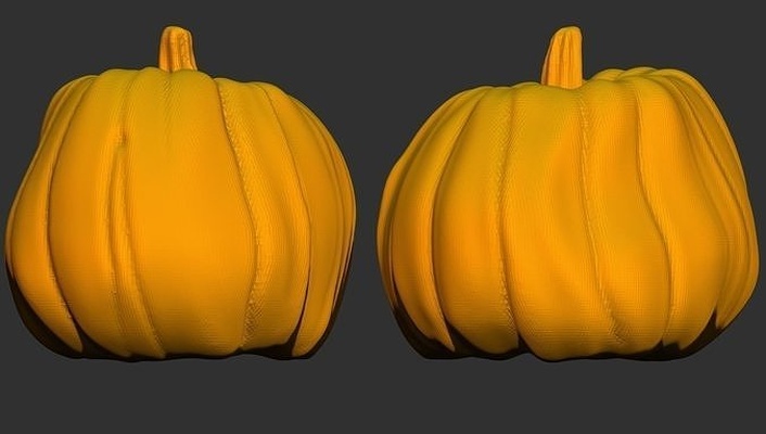 smooth pumpkin halloween holiday orange autumn fall thanksgiving art sculptures house decor 3d print model - Mito3D