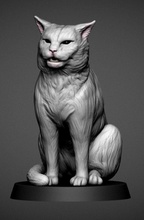 Wisch Katze cat verwischen mem Tier Kätzchen Niedlich kitty cartoon komisch cool Kunst Skulpturen 3d print model - Mito3D