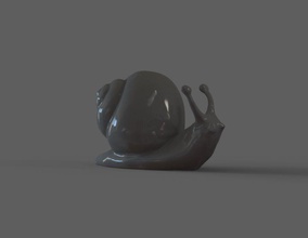 lumaca conchiglia animale animali 3dprint 3dprintable scultura giochi giocattoli 3d print model - Mito3D