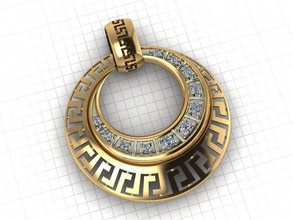 l'escargot bijoux le grec ornement shell pendentifs 3d print model - Mito3D