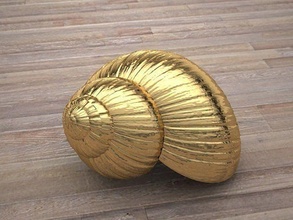 snail golden shell nature print wood forest hobby diy 3d print model - Mito3D