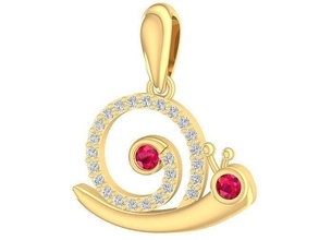 snail pendant 2967 jewelry fashion accessories gold diamond woman women design girl pendants 3d print model - Mito3D