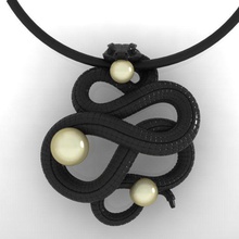 snake1404 bijoux or serpent joyau d'argent gem pendentifs 3d print model - Mito3D
