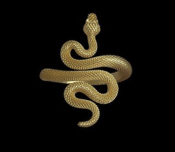 serpente anel in ouro diamantes víbora cobra impressora prata joalheria argolas 3d print model - Mito3D