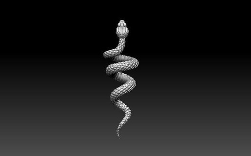 serpiente lagartija cobra víbora veneno mordedura infinito impresión Arte esculturas cascabel tipo venenosa uroboros 3d print model - Mito3D