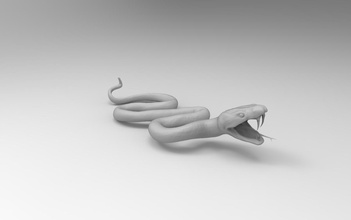 serpente 3d stampabile modello animali giocattoli stampa giochi 3d print model - Mito3D