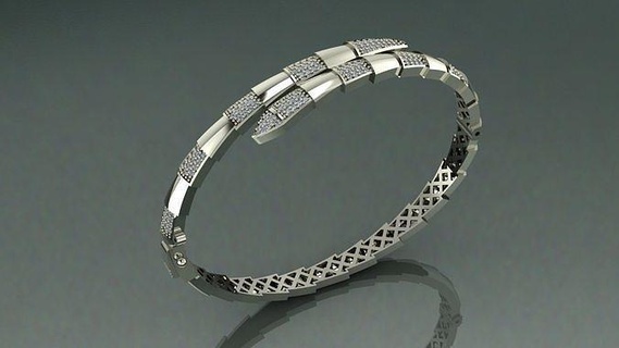 snake clamp bracelet printable necklace bracelets gold jewelry jewel design 3dprint gem diamond earring collection ring pendant rings 3d print model - Mito3D