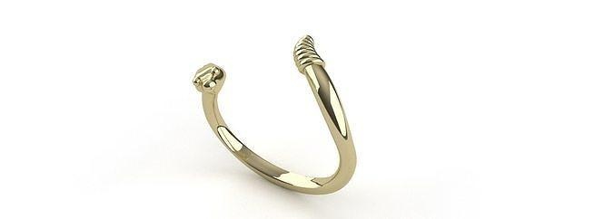 serpente manguito pulseira masculino senhoras joalheria platina ouro prata luxo único pulseiras 3d print model - Mito3D