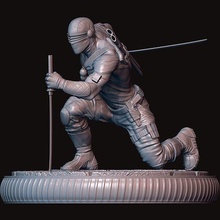 serpiente ojos japón katana ninja guerrero espada caballero armadura guantes glotón muerto piscina casco guerra futurista samurai shuriken arte esculturas 3d print model - Mito3D