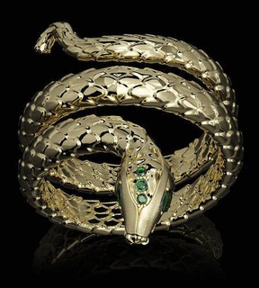 snake golden ring jewelry luxury shining sculpture art gold silver printable ancient modern 3dmodel unique unique3dmodel unique3d gem gemstone rings 3d print model - Mito3D
