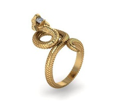 la serpiente de joyería el colgante anillo logotipo los anillos colgantes versace impresión diseño monumento art oro platino descargar plata collares caiters gem diamante 3d print model - Mito3D