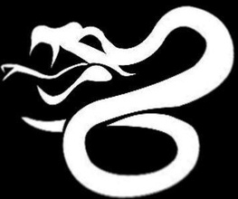 serpiente hombres logo hombre continuar lagartija cobra veneno iguana bestia arte señales logos 3d print model - Mito3D