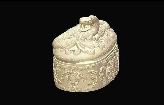 serpiente oval regalo almacenamiento caja tatuaje reptil reptiles arte amor serpente pitón animales ballpython serpientes mascota naturaleza boda juguete moda 3d print model - Mito3D