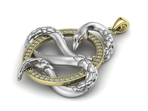 yılan kolye hayvan kobra takı altın gümüş aksesuar moda doğa mücevher yazdırılabilir yaban hayatı çince zodyak 3djewelry oval güzellik kayarak gitmek 3d print model - Mito3D