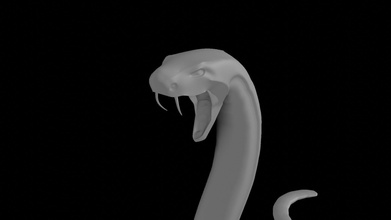 serpente stampabile statura arte animale statua invertebrato sculture 3d print model - Mito3D