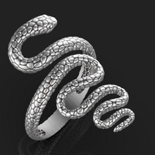 snake ring animal jewelry gold printable silver nature fashion white zoo jungle forest tree engagement rings diamond jewel 3d print model - Mito3D