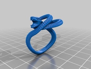 serpente squillare moda design donna desktop pc gioielleria anelli 3d print model - Mito3D